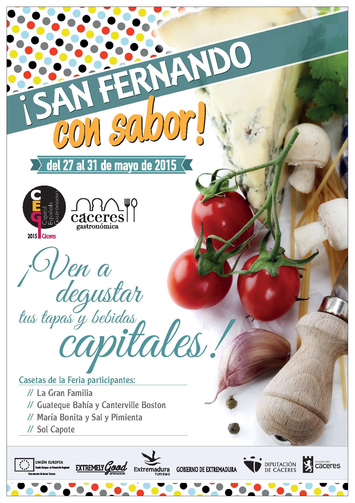 Cartel Feria San Fernando Con Sabor 2015